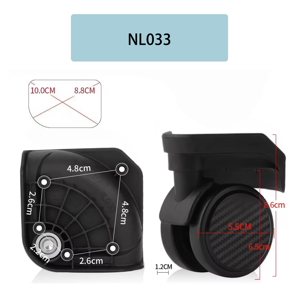 ชุดล้อหมุน Baixiang NL033 สำหร - Silent Replacement Luggage Wheels บทวิจารณ์และราคา