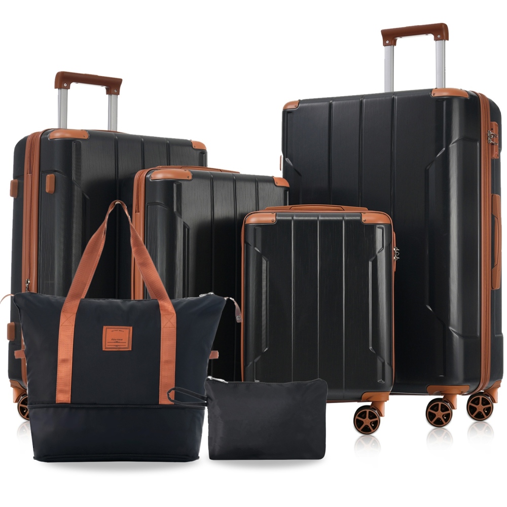ชุดกระเป๋าเดินทางแบบแข็ง 6 ชิ้ - Expandable Hard Shell Luggage Set บทวิจารณ์และราคา