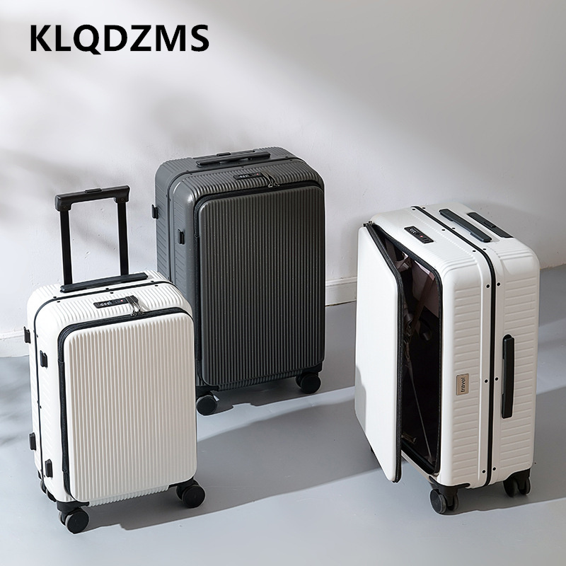 กระเป๋าเดินทางแบบล้อลาก KLQDZM - Front Opening Laptop Luggage 24 Inch บทวิจารณ์และราคา