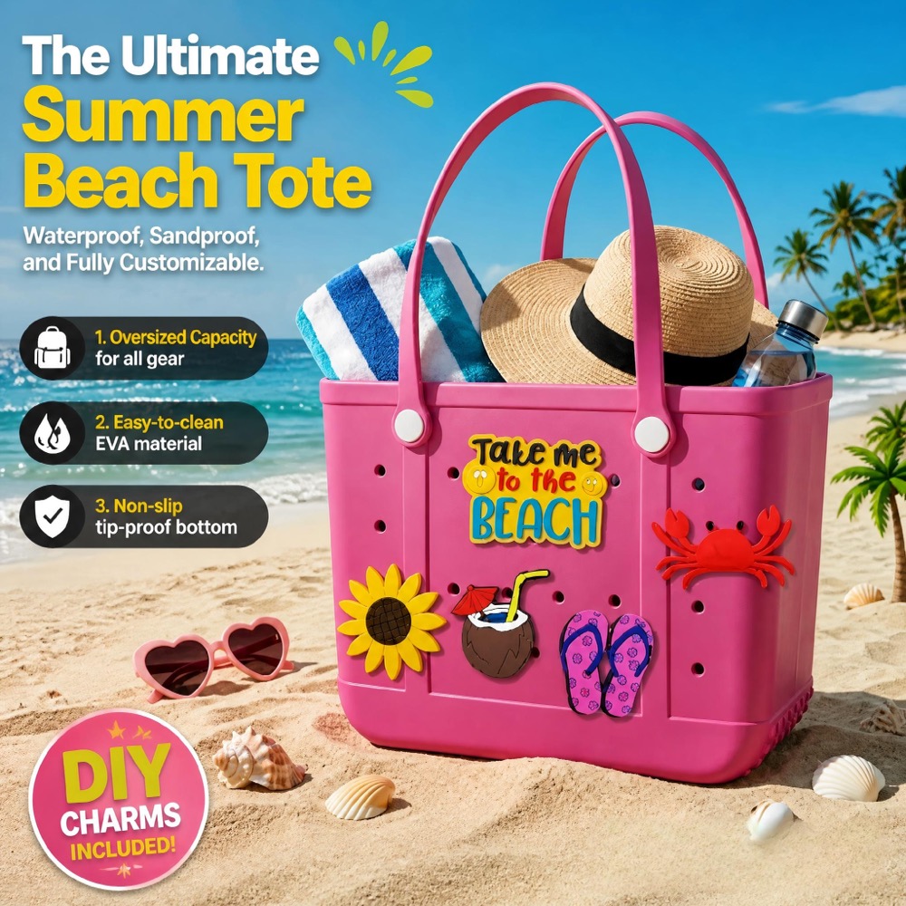 กระเป๋าชายหาดยางขนาดใหญ่สำหรับ - Handbags บทวิจารณ์และราคา