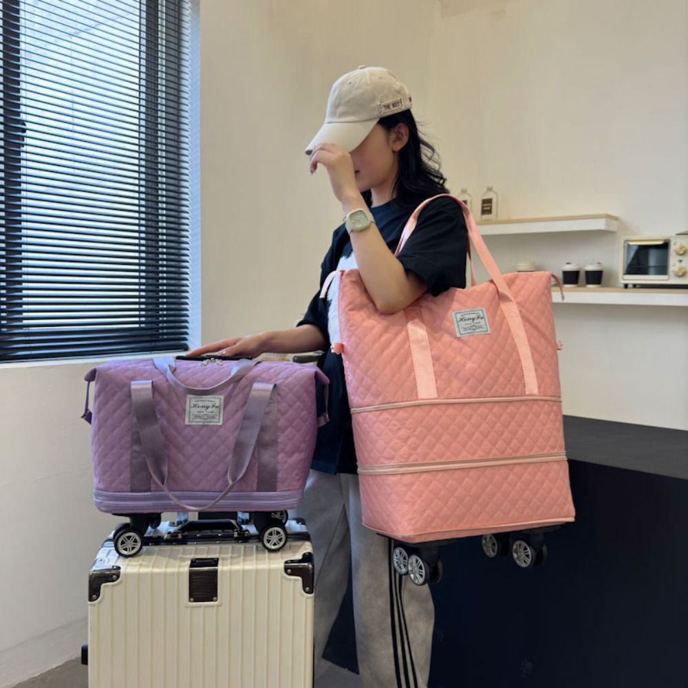 กระเป๋าเดินทางแบบผ้าอ็อกซ์ฟอร์ - Foldable Rolling Luggage Bag บทวิจารณ์และราคา