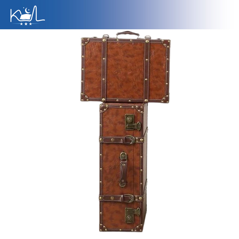กล่องเก็บของตกแต่งสไตล์วินเทจส - Retro Vintage Trunk Suitcase บทวิจารณ์และราคา