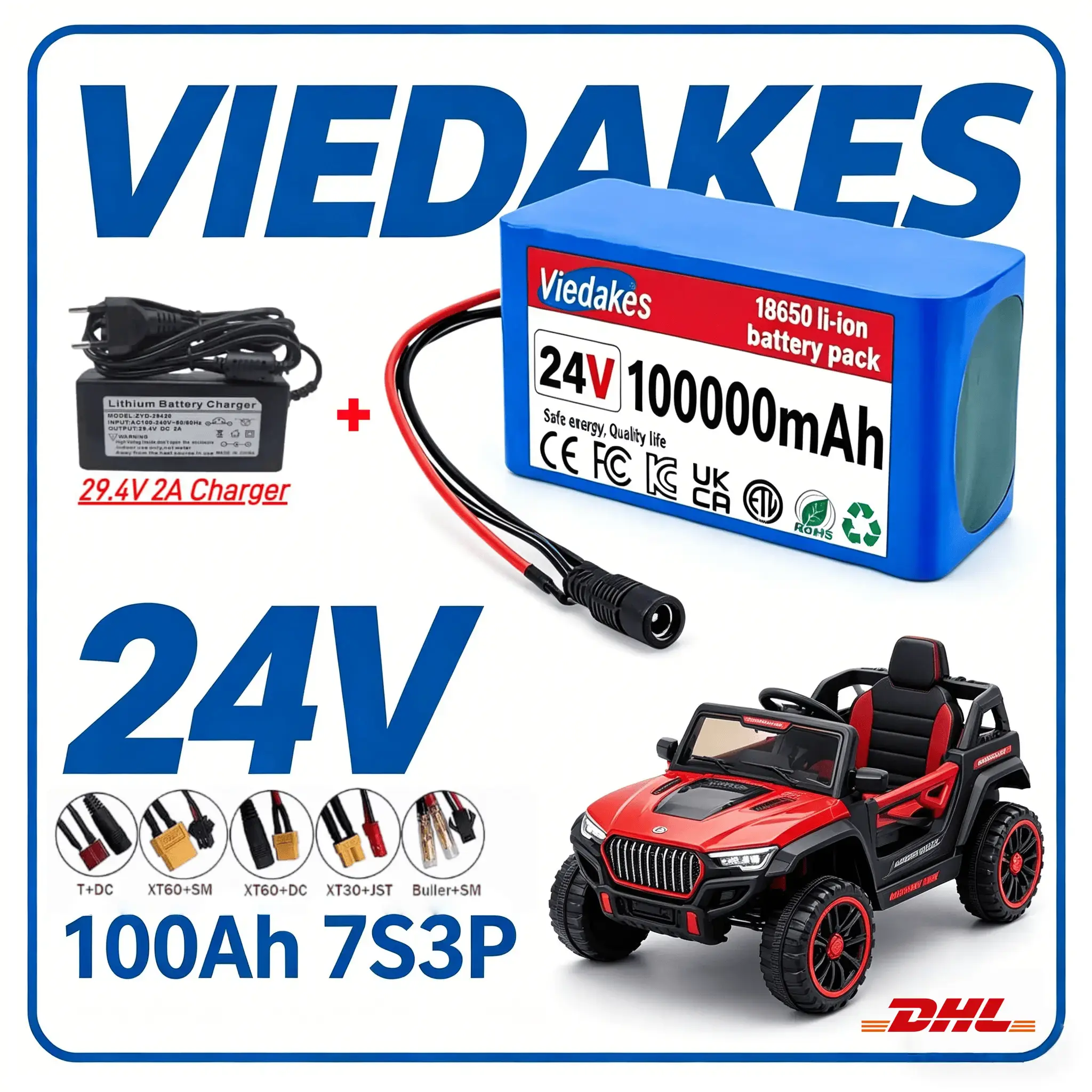 ✈️ ✈️ VIEDAKES แบตเตอรี่แพ็ค 2 - Kids Ride On Suitcase Scooter บทวิจารณ์และราคา