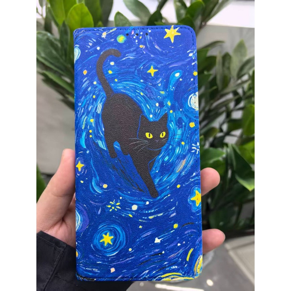 เคสหนังแบบพับแม่เหล็กพร้อมลายพ - Wallets บทวิจารณ์และราคา