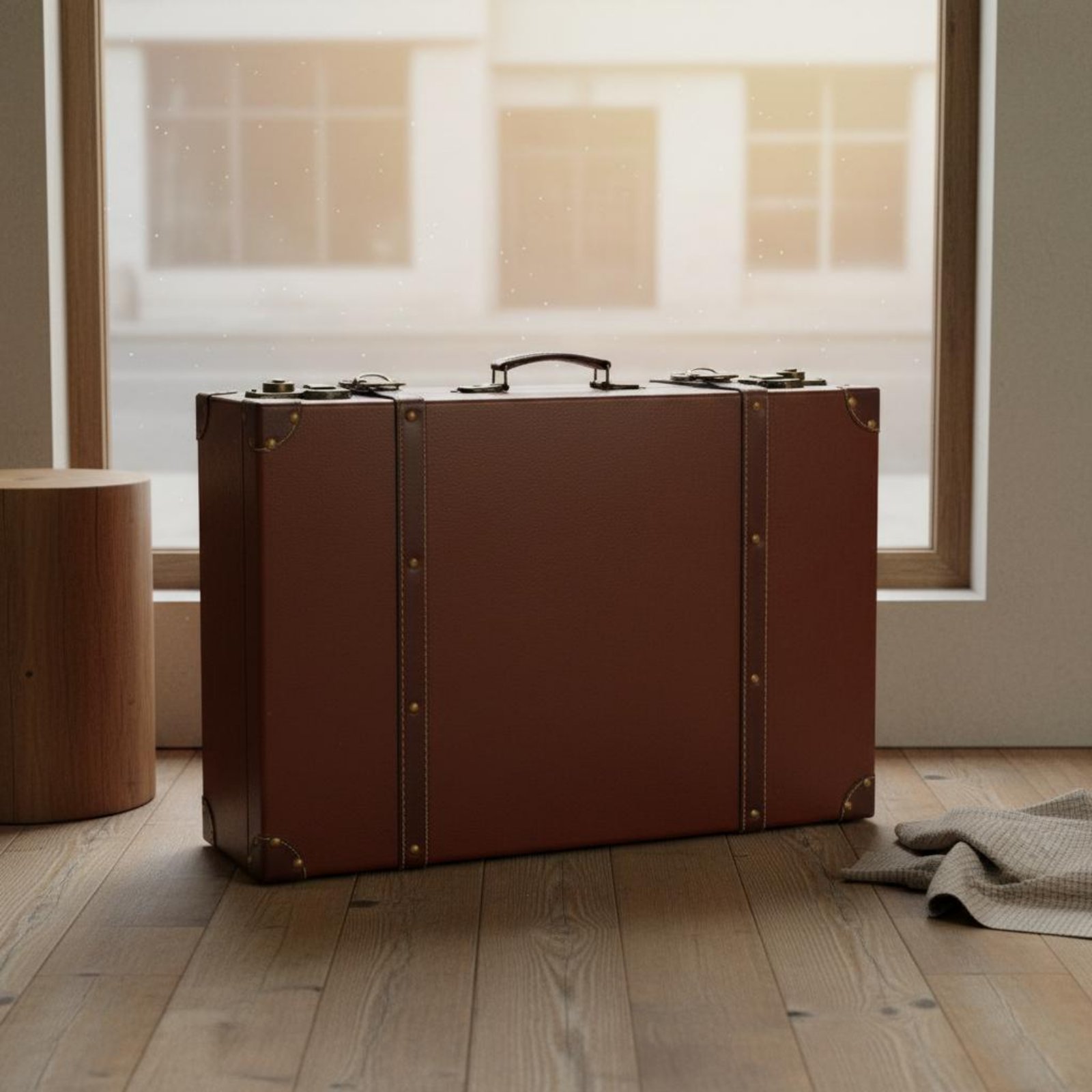 ชุดกระเป๋าเดินทางวินเทจ 3 ชิ้น - Retro Vintage Trunk Suitcase บทวิจารณ์และราคา