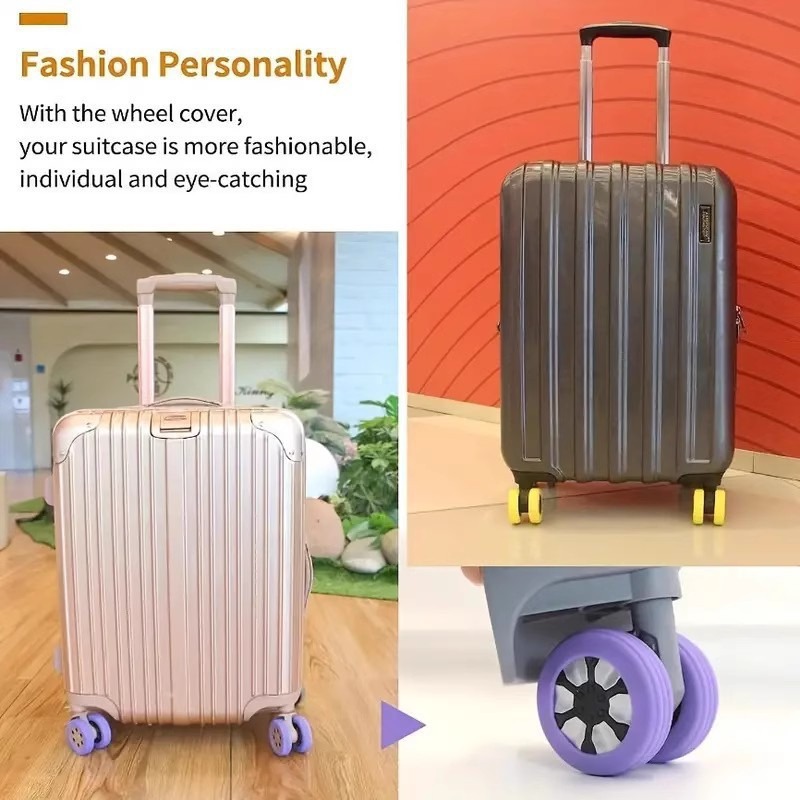ปลอกยางล้อกระเป๋าเดินทางแบบเงี - Silent Replacement Luggage Wheels บทวิจารณ์และราคา