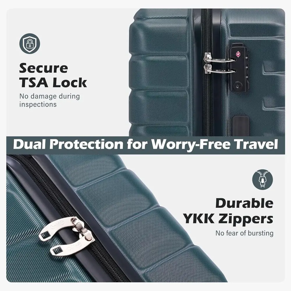 ชุดกระเป๋าเดินทางแบบแข็ง 3 ชิ้ - Expandable Hard Shell Luggage Set บทวิจารณ์และราคา