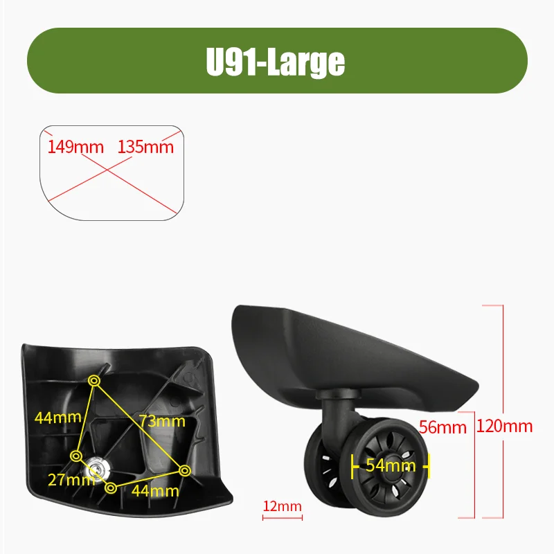 สำหรับชุดเปลี่ยนล้อกระเป๋าเดิน - Silent Replacement Luggage Wheels บทวิจารณ์และราคา