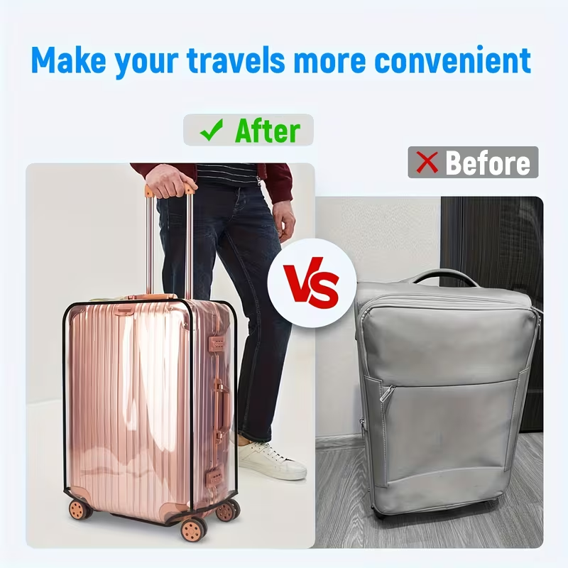 ผ้าคลุมกระเป๋าเดินทางแบบใส - ผ - Luggage Protective Cover Transparent บทวิจารณ์และราคา