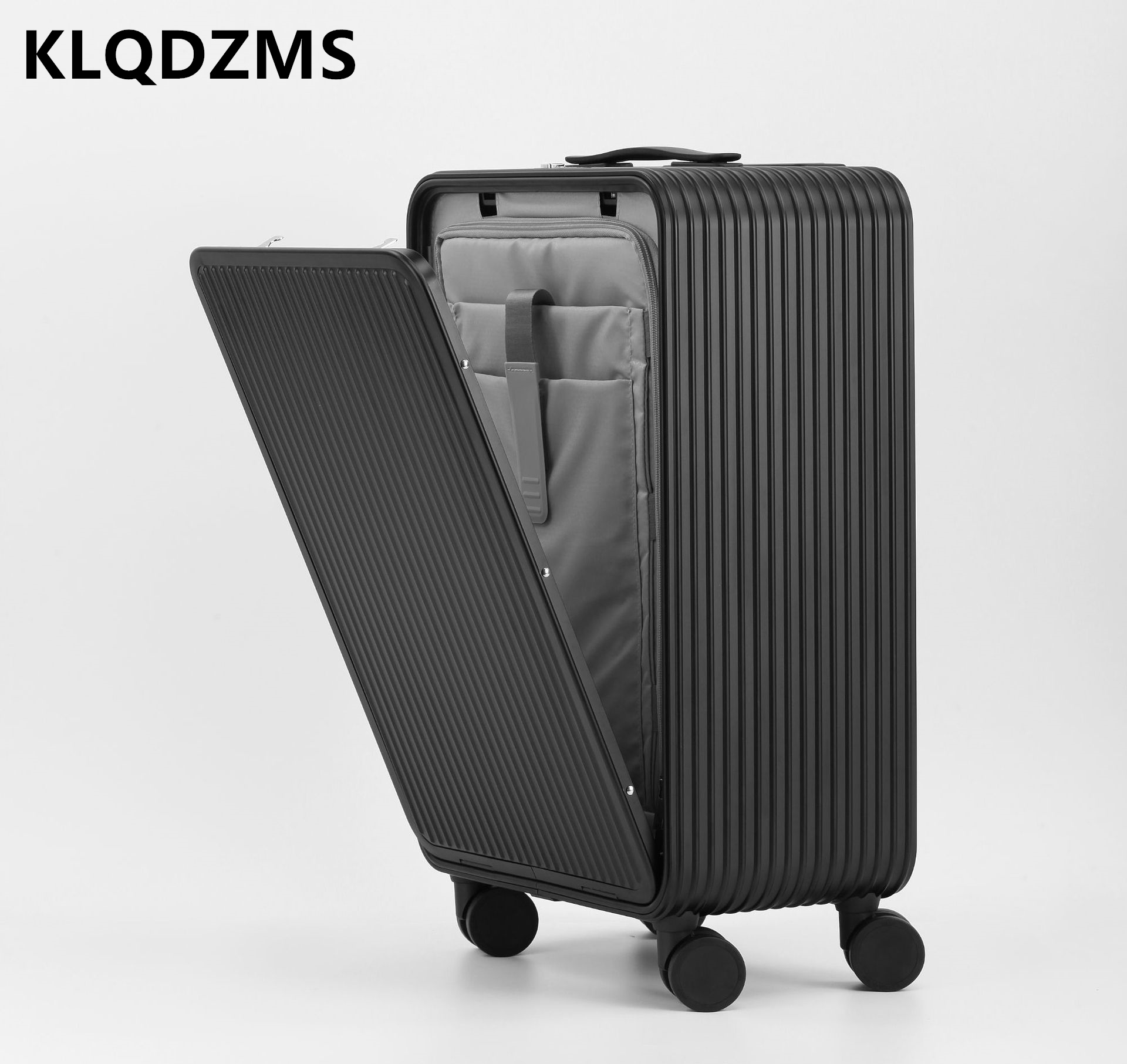 KLQDZMS กระเป๋าเดินทางอลูมิเนี - Front Opening Laptop Luggage 24 Inch บทวิจารณ์และราคา