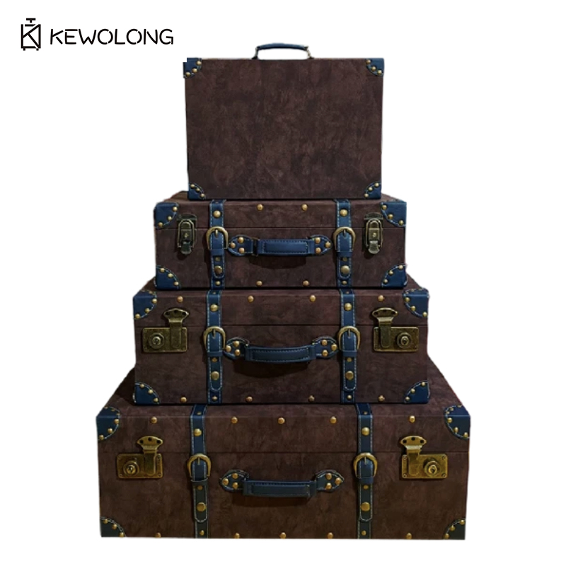 กล่องเก็บของหนังวินเทจ, กล่องไ - Retro Vintage Trunk Suitcase บทวิจารณ์และราคา