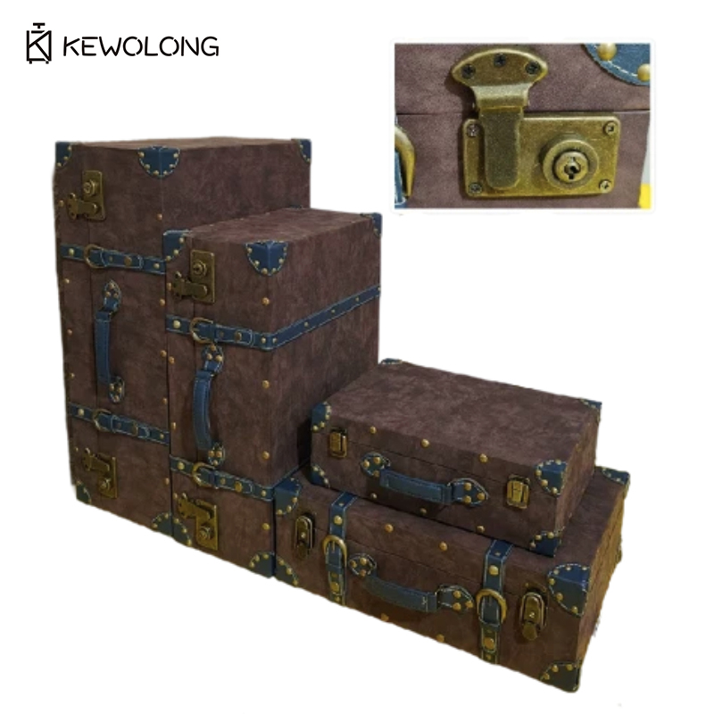 กล่องเก็บของหนังวินเทจ, กล่องไ - Retro Vintage Trunk Suitcase บทวิจารณ์และราคา