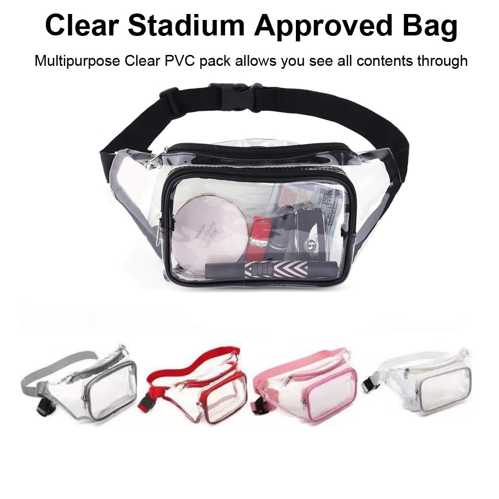 กระเป๋าคาดเอวใส PVC หลายสี สาย - Handbags บทวิจารณ์และราคา