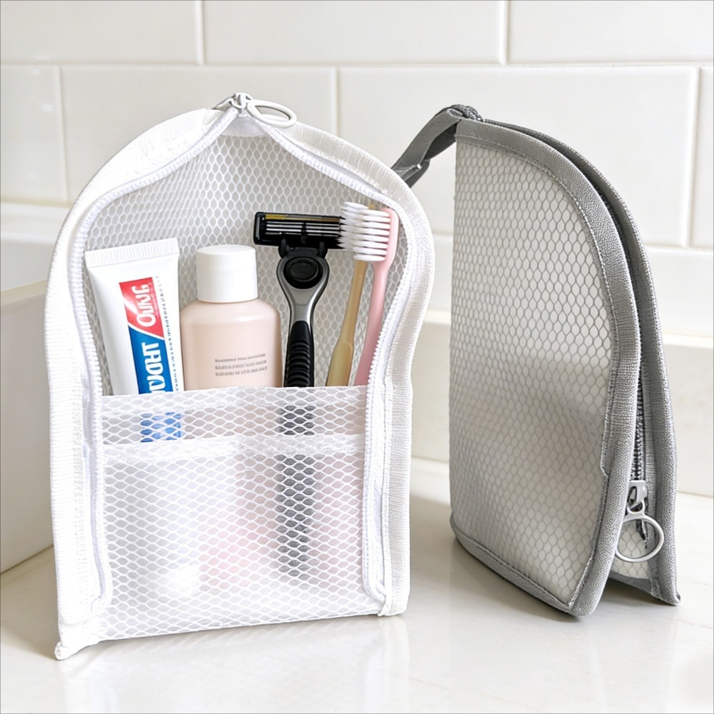 กระเป๋าใส่เครื่องสำอางแบบตาข่า - Cosmetic Bags บทวิจารณ์และราคา