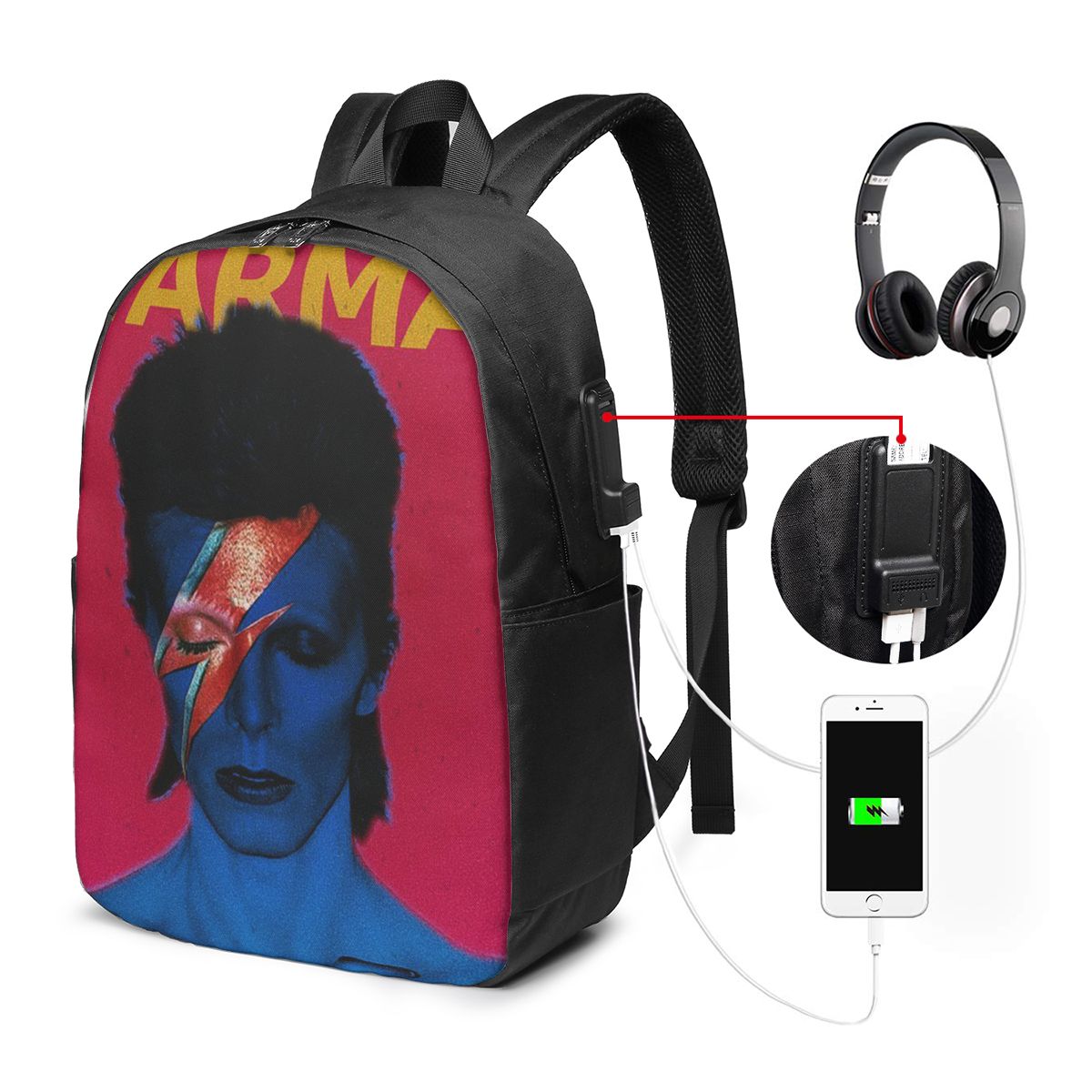 เดวิด โบวีด์กระเป๋าเป้สะพายหลั - Backpacks บทวิจารณ์และราคา
