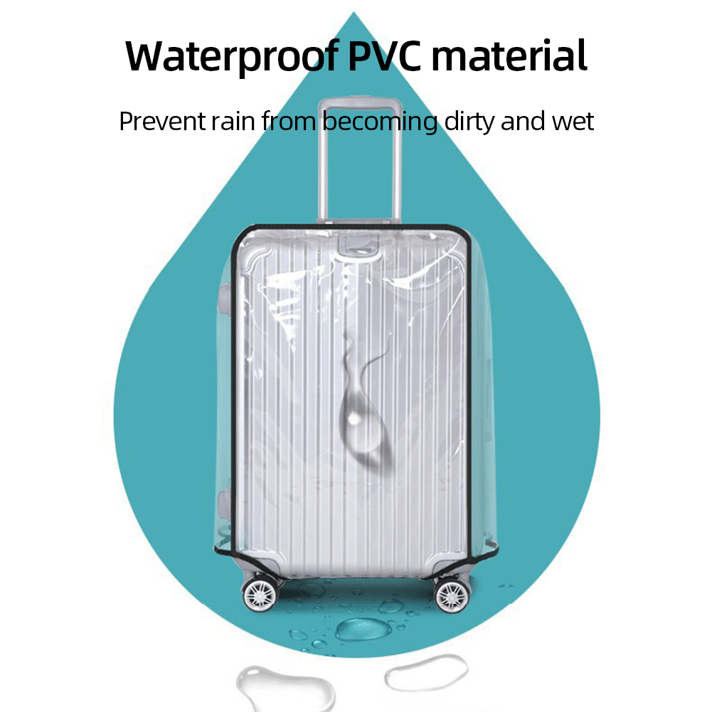 ผ้าคลุมกระเป๋าเดินทางแบบใส ขนา - Waterproof Suitcase Cover Protector บทวิจารณ์และราคา