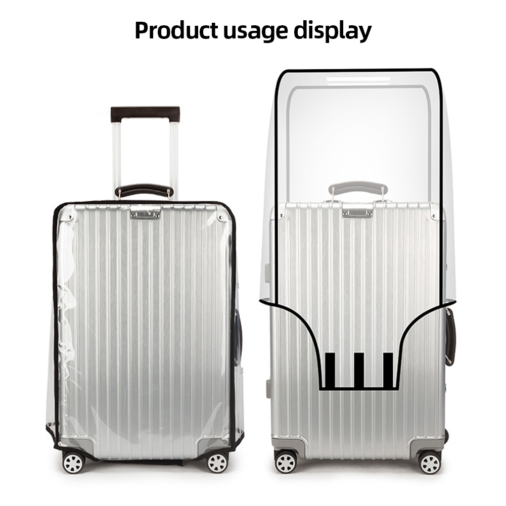 ผ้าคลุมกระเป๋าเดินทางแบบใส ขนา - Waterproof Suitcase Cover Protector บทวิจารณ์และราคา