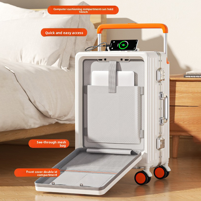 กระเป๋าเดินทางล้อลากขนาด 20/24 - Front Opening Laptop Luggage 24 Inch บทวิจารณ์และราคา