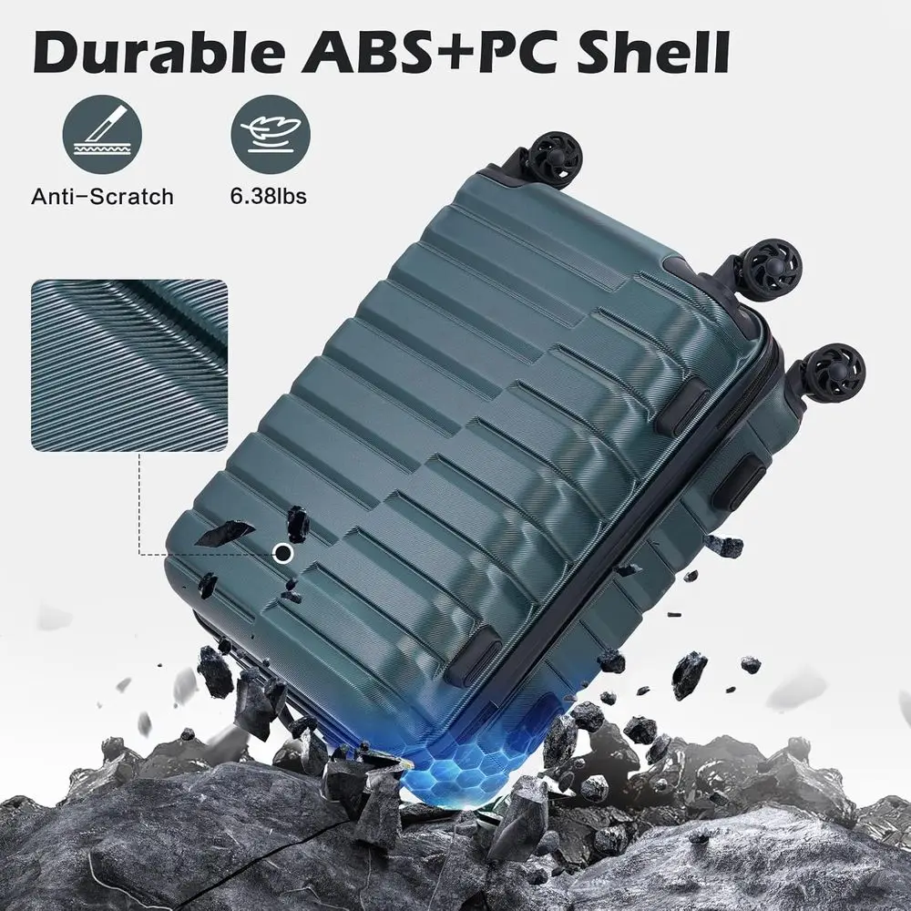 ชุดกระเป๋าเดินทางแบบแข็ง 3 ชิ้ - Expandable Hard Shell Luggage Set บทวิจารณ์และราคา