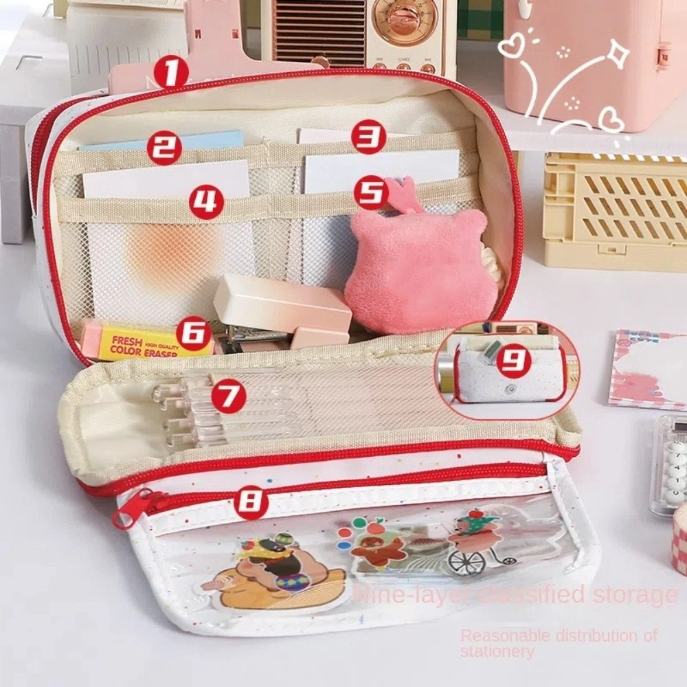 กระเป๋าดินสอการ์ตูนความจุขนาดใ - Cosmetic Bags บทวิจารณ์และราคา