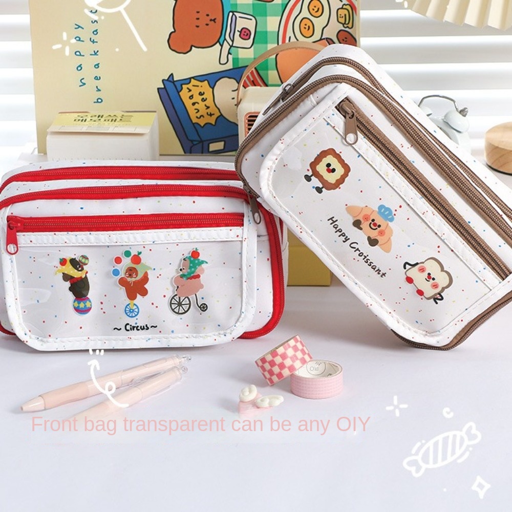 กระเป๋าดินสอการ์ตูนความจุขนาดใ - Cosmetic Bags บทวิจารณ์และราคา