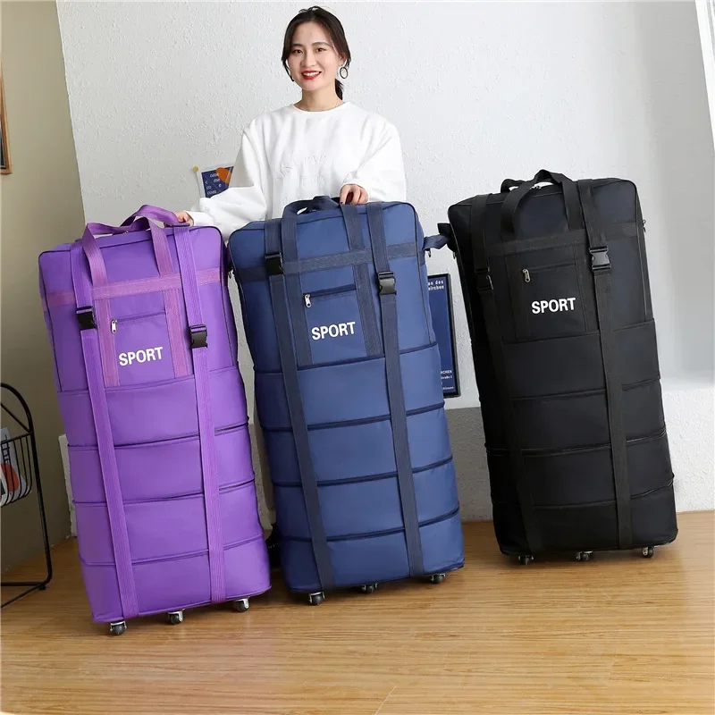 Plus สายการบินตรวจสอบกระเป๋า O - Foldable Rolling Luggage Bag บทวิจารณ์และราคา